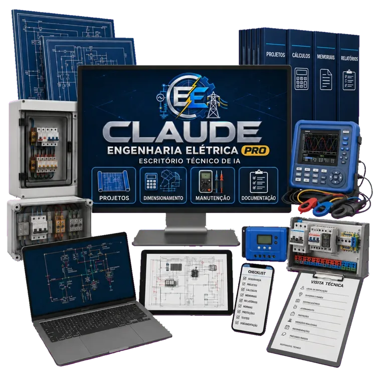 Claude Engenharia Elétrica PRO — Skills, comandos, planilhas e bônus do escritório técnico