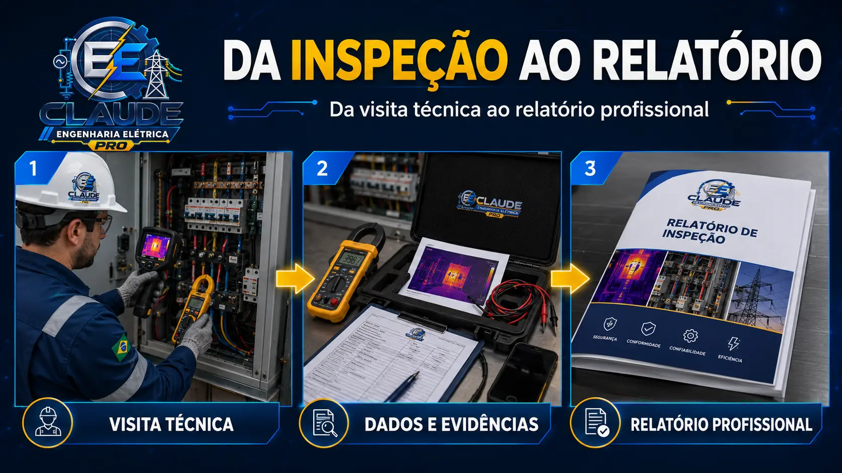 Da visita técnica em campo ao relatório profissional