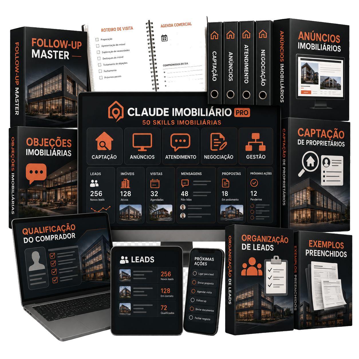 Claude Imobiliário PRO — Skills, bônus e planilhas da central comercial